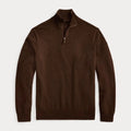 Pull en laine premium à demi-zip