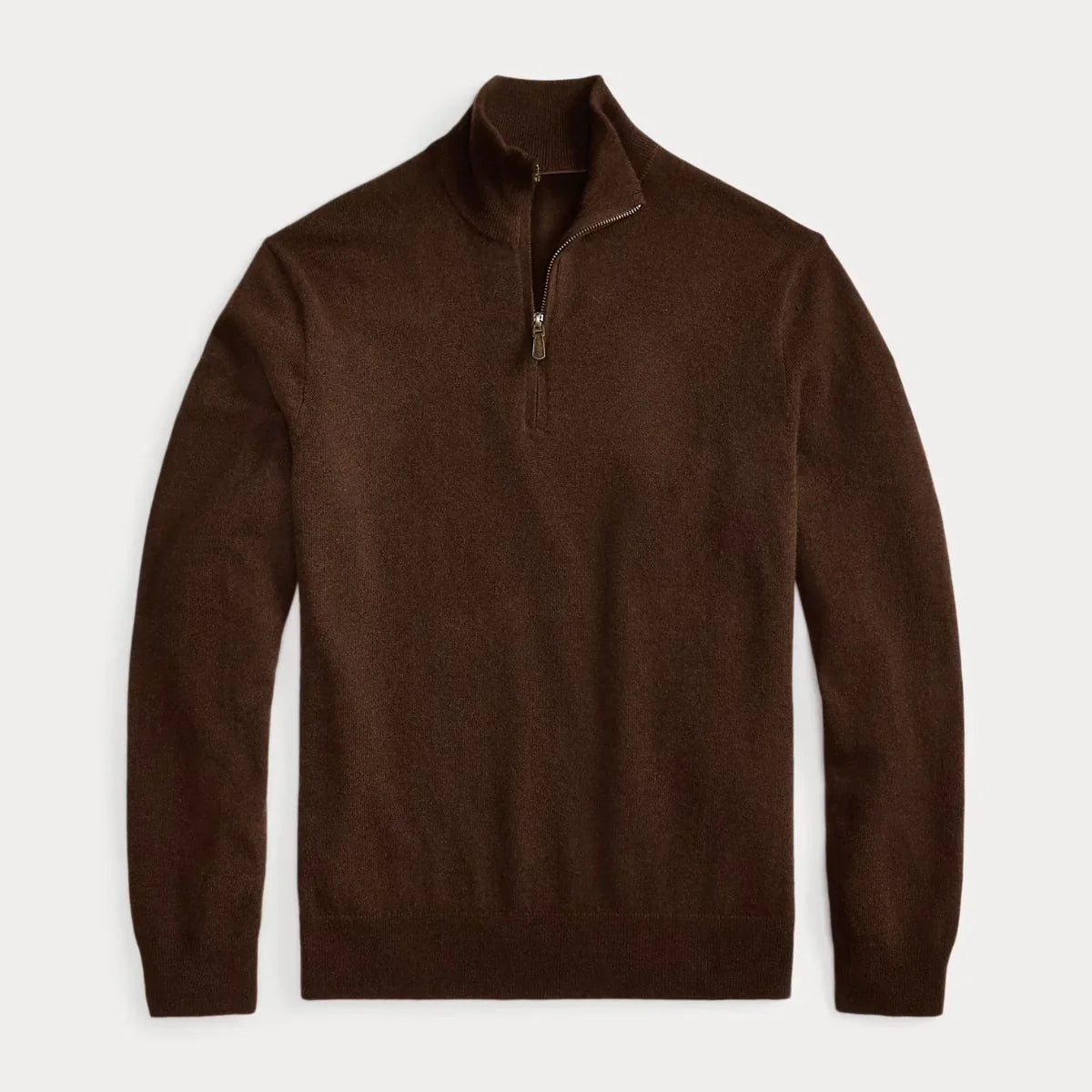 Pull en laine premium à demi-zip