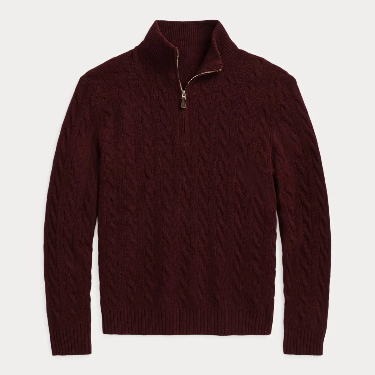 Pull en laine et cachemire luxueux avec un élégant motif torsadé