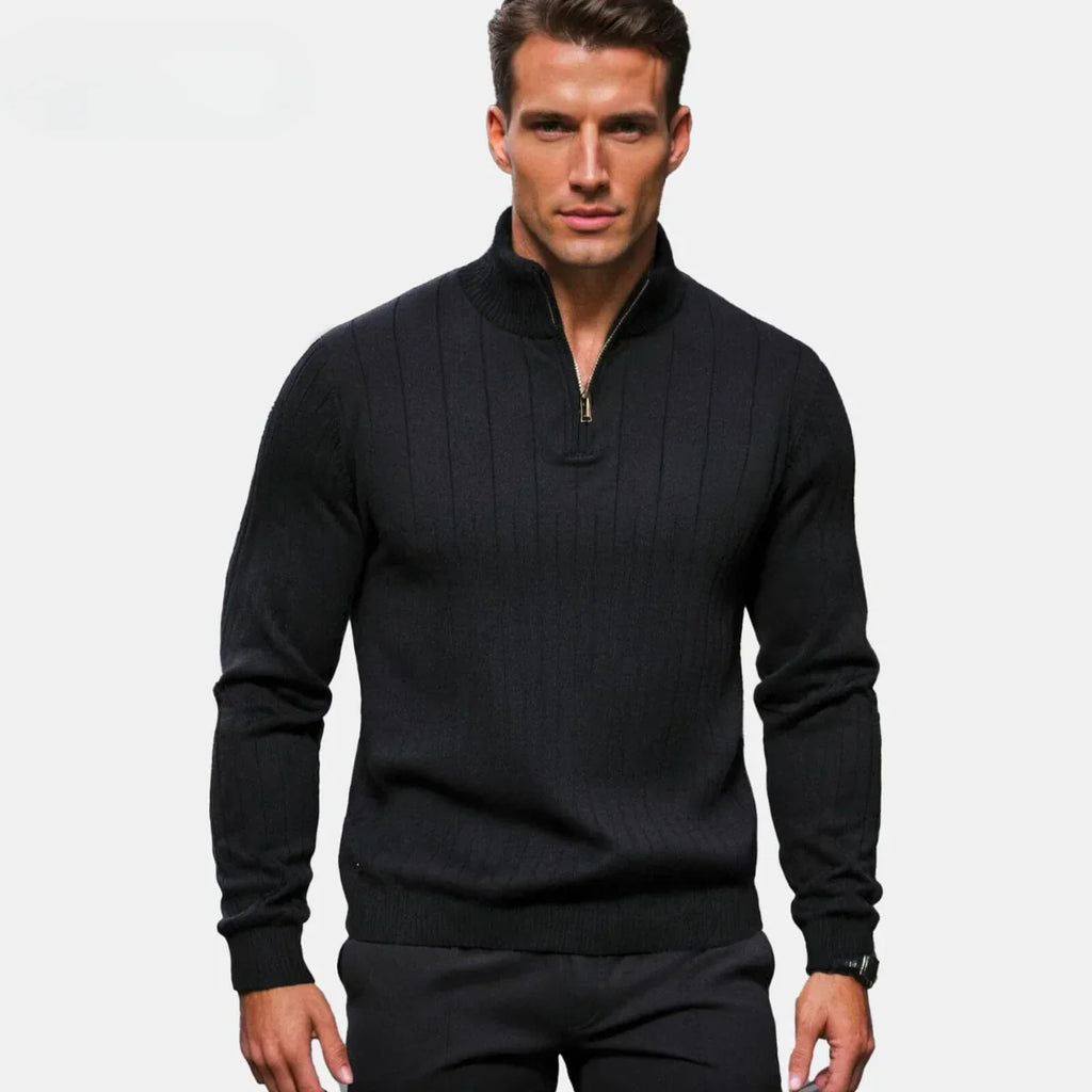 Pull en maille zippé pour homme – pull zippé en soldes