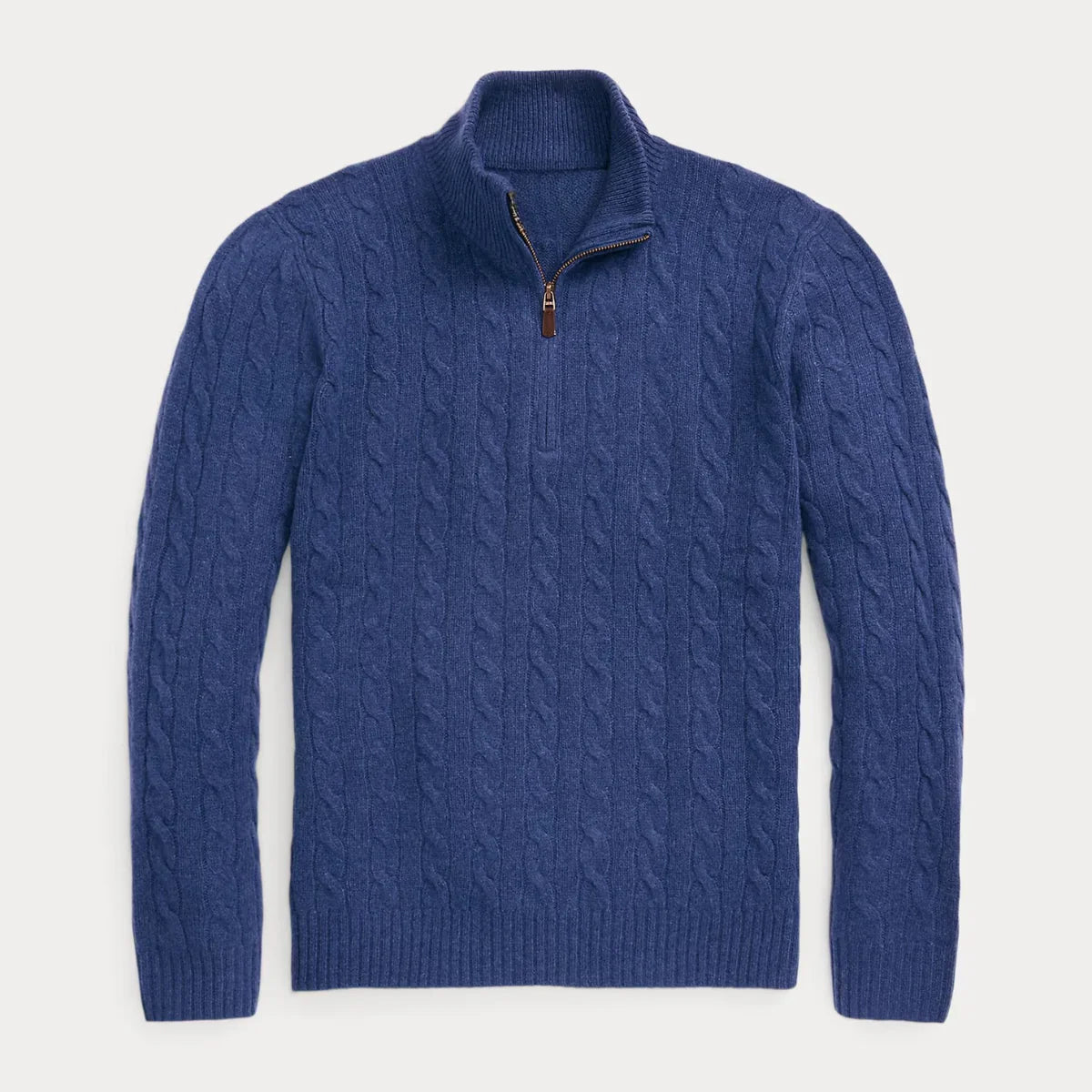 Pull en laine et cachemire luxueux avec un élégant motif torsadé